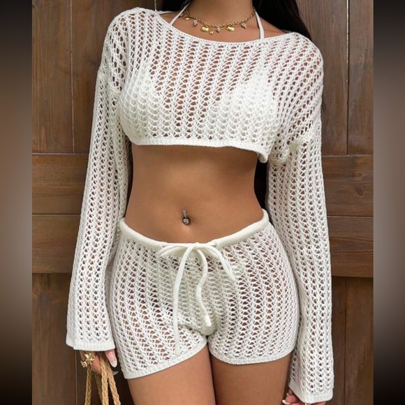 𝐒𝐇𝐄𝐈𝐍 𝟐 𝐏𝐂𝐒/ 𝐒𝐄𝐓 𝐊𝐍𝐈𝐓𝐓𝐄𝐃 𝐋𝐎𝐍𝐆 𝐒𝐋𝐄𝐄𝐕𝐄 & 𝐁𝐎𝐓𝐓𝐎𝐌 - Picture 3 of 4